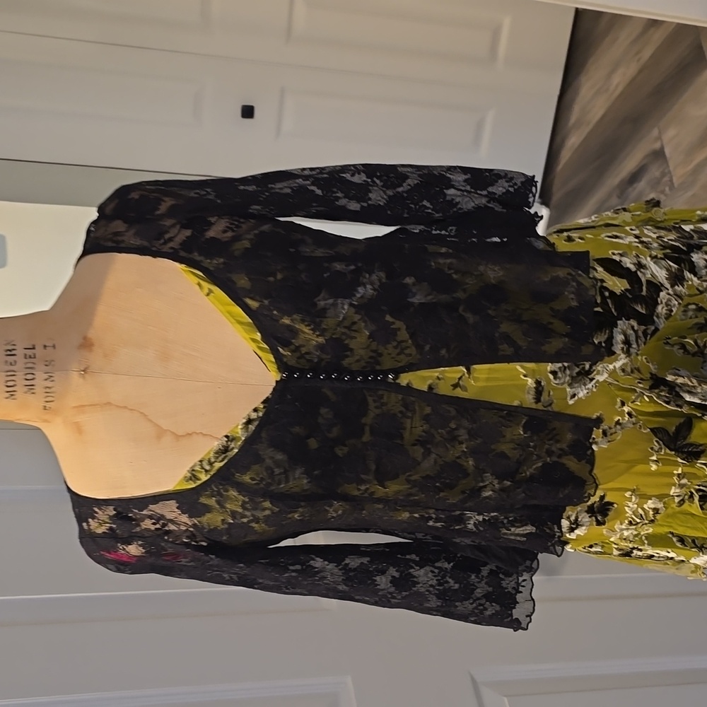 Vintage Black Lace Cover up